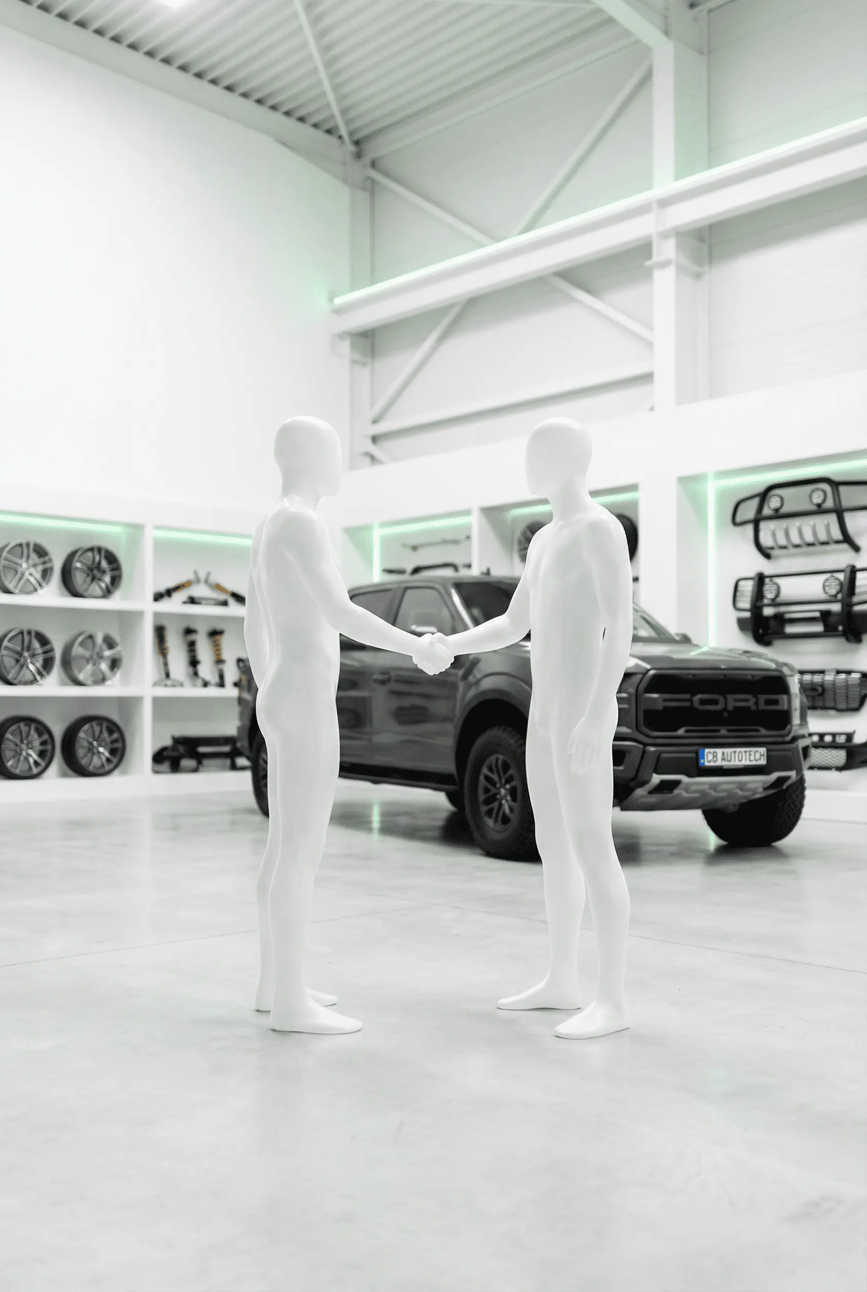 CB AutoTech Partnership Handshake