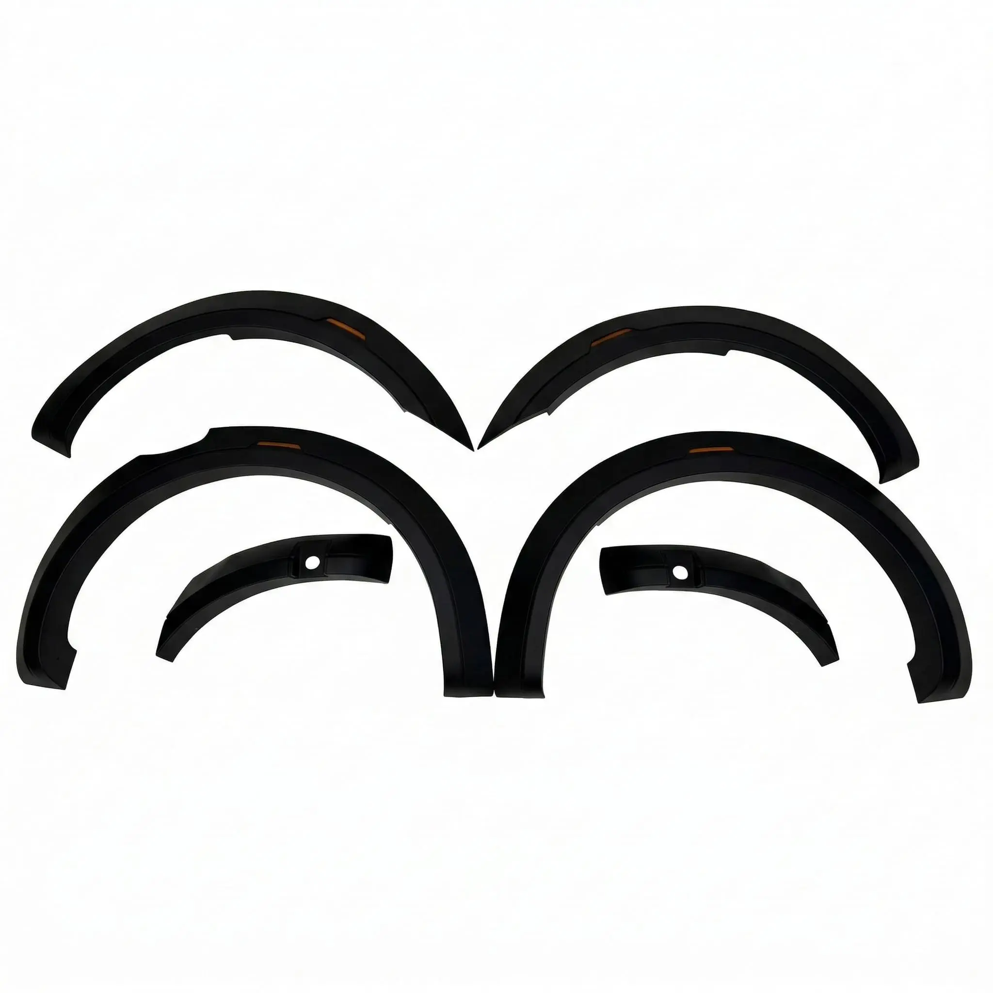 Ford Ranger (2018+) OEM-Style Fender Flares – Matte Black with Reflective Strip