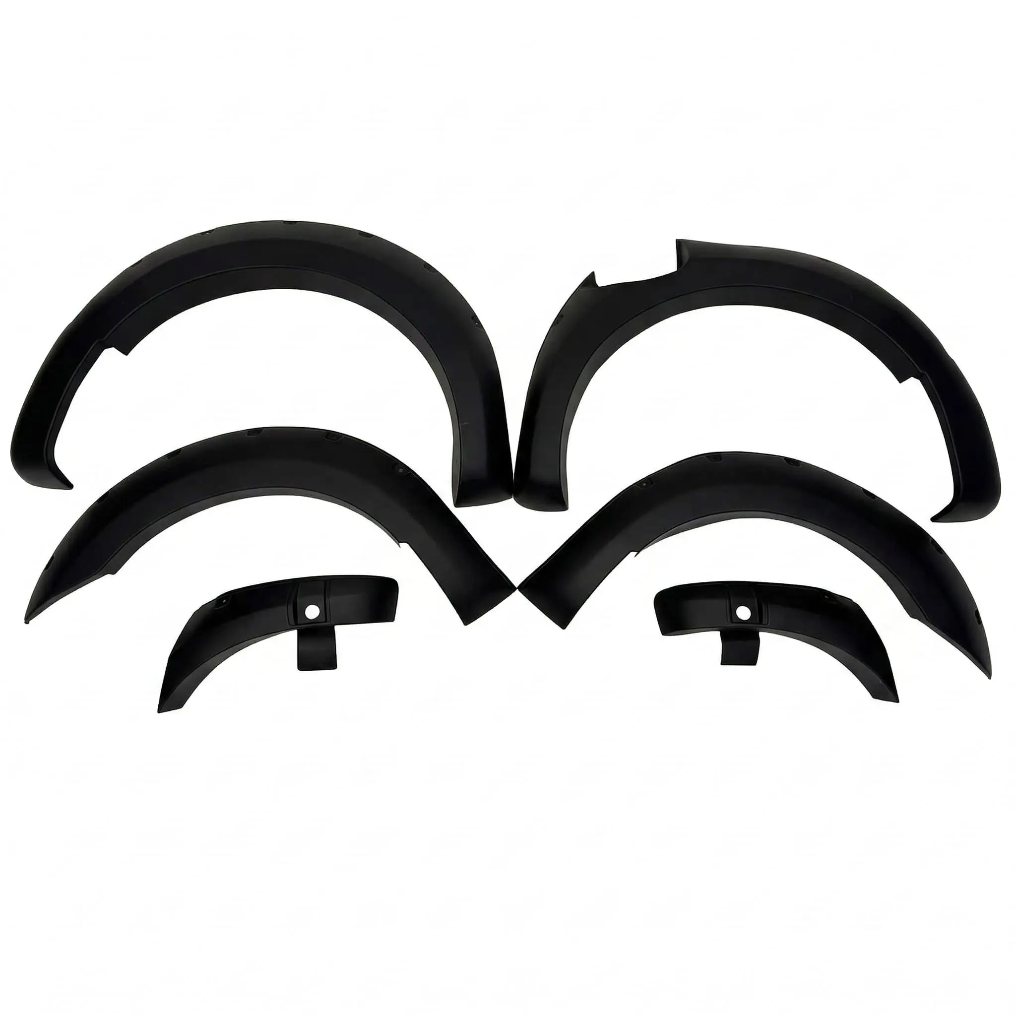 Ford Ranger T8 (2018+) Fender Flares – Matte Black, Bolt-On (No Radar Hole)