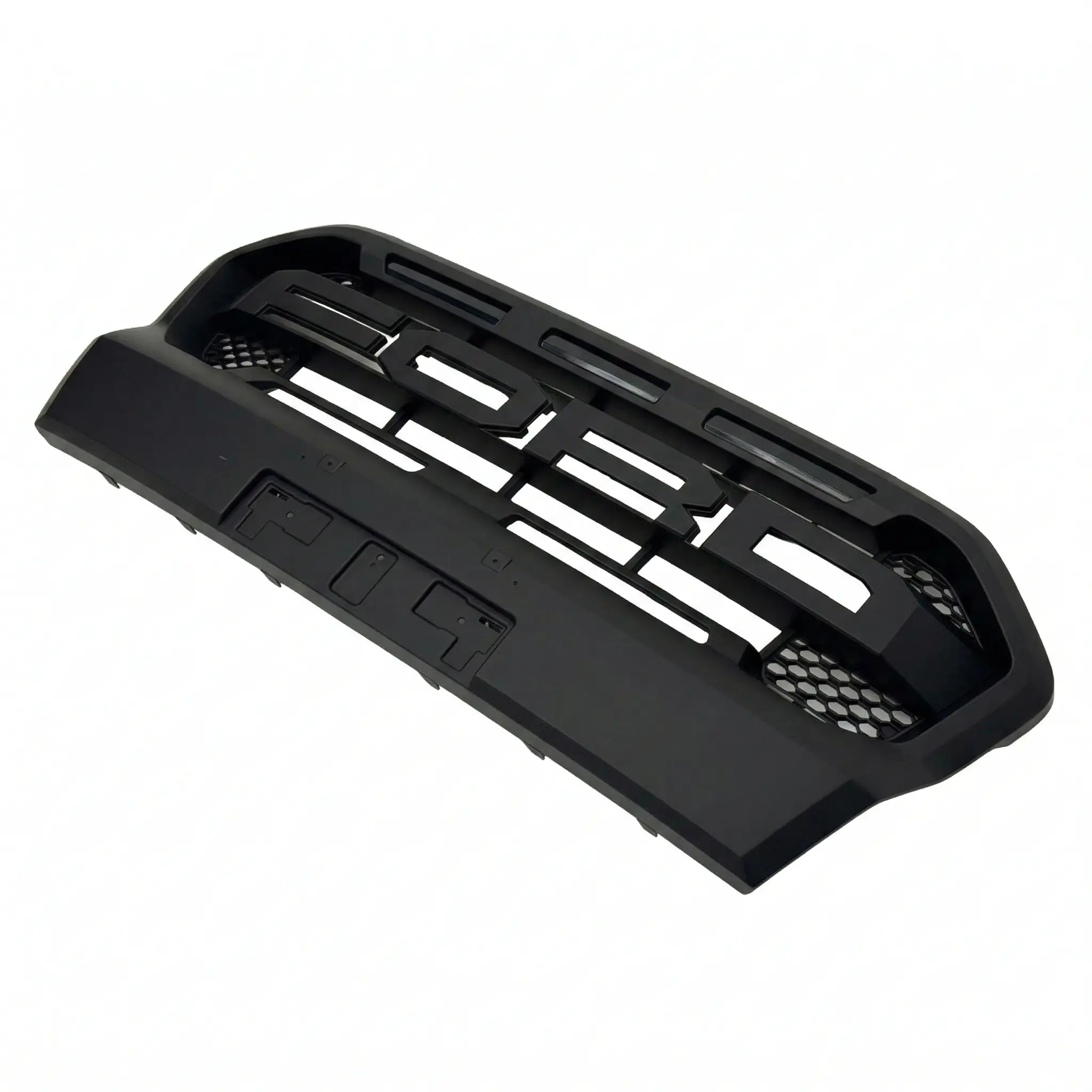 Ford Ranger T8 (2018+) Front Grille – Matte Black with Amber LED