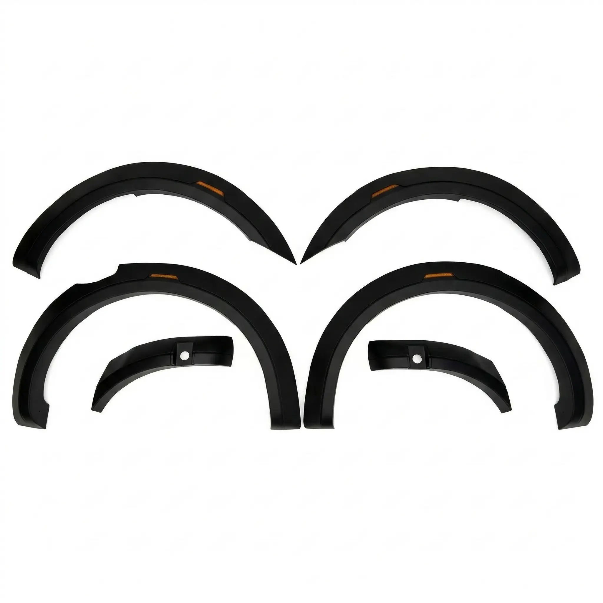 Ford Ranger T8 High-Series (2018+) Fender Flares – Matte Black, Bolt-On (With Radar Hole)