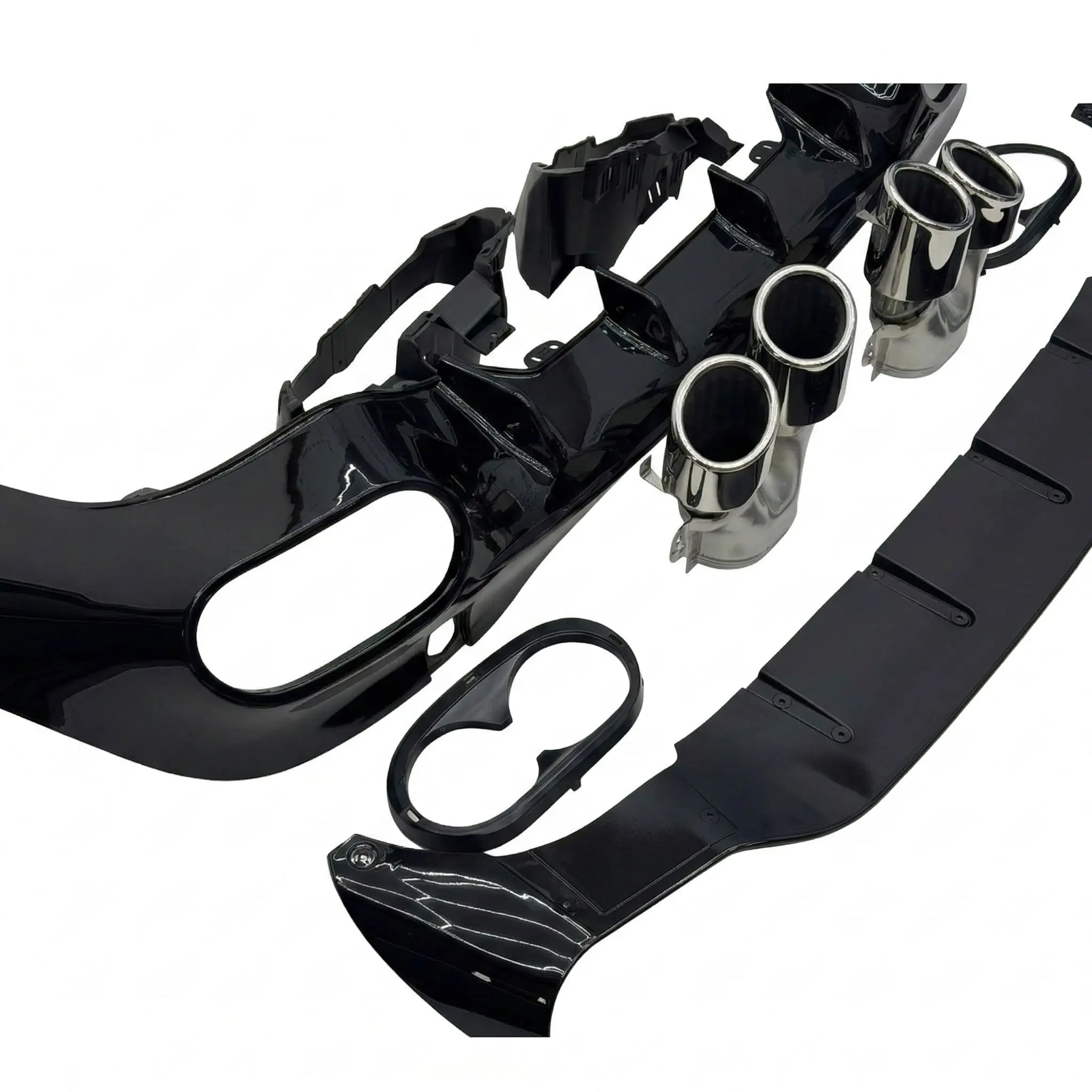 W118 CLA45 AMG Rear Diffuser with Muffler (2019-2023)