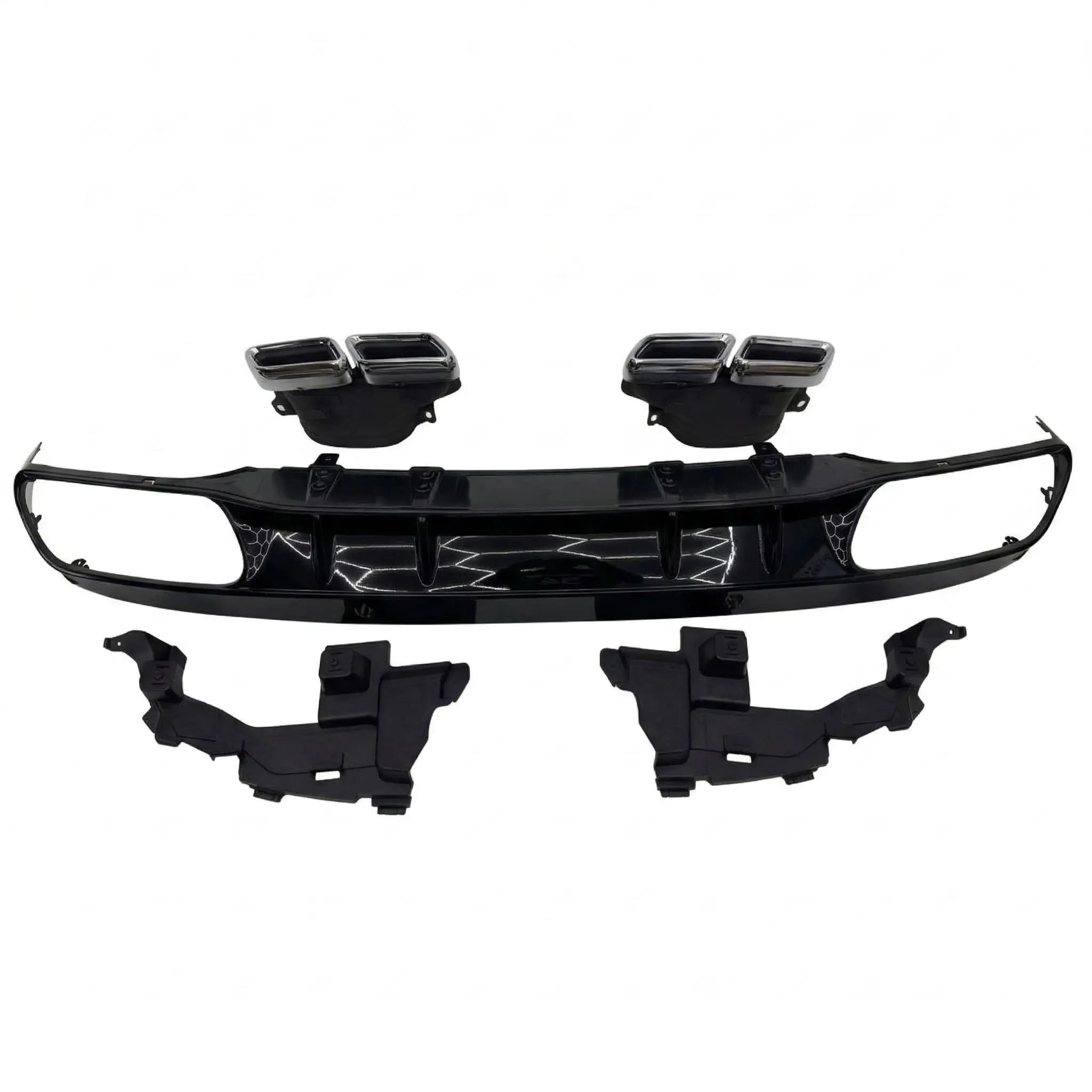 W205 C63 Rear Diffuser with Muffler