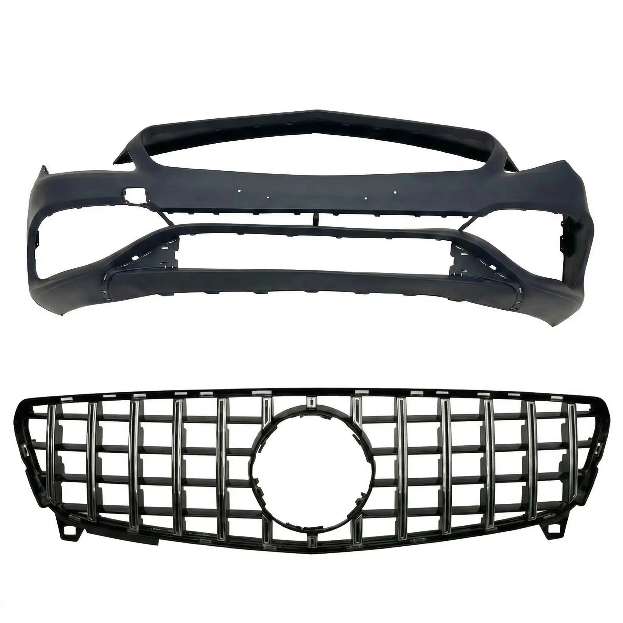 W176 A45 Front Bumper with Grill (2013–2018)